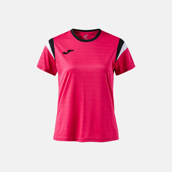 Tricou dama tenis Joma Terra, Fuxia / Negru - imagine 1