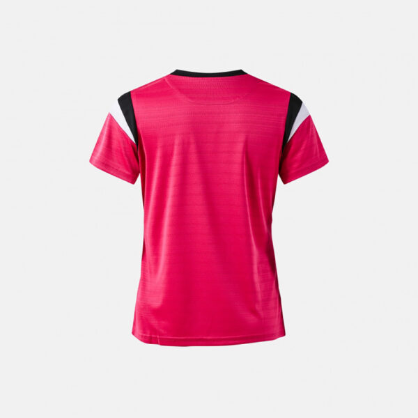 Tricou dama tenis Joma Terra, Fuxia / Negru - imagine 3
