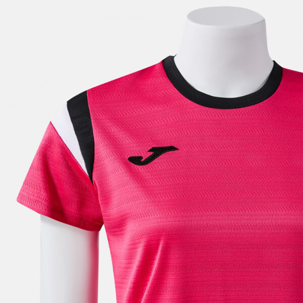 Tricou dama tenis Joma Terra, Fuxia / Negru - imagine 4