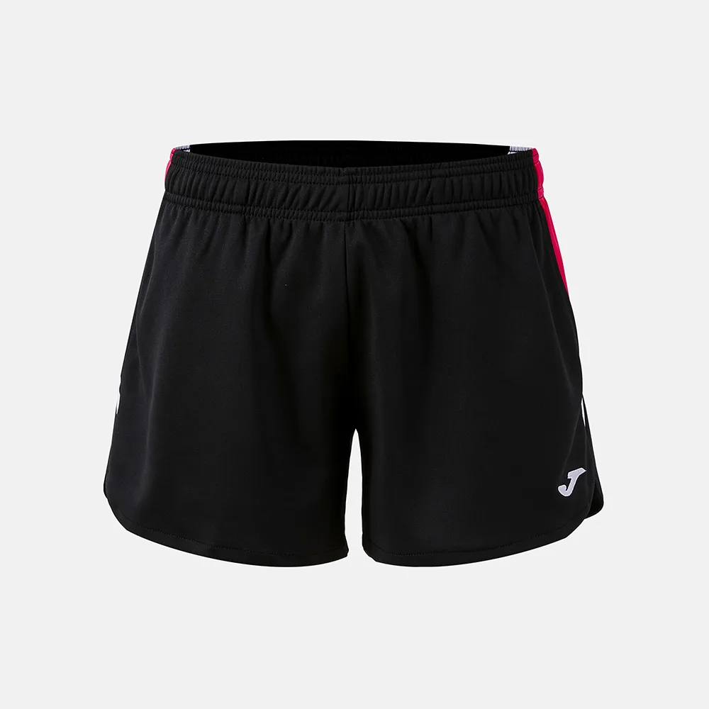 Pantaloni scurti tenis dama Joma Terra, Negru / Fuxia - imagine 1