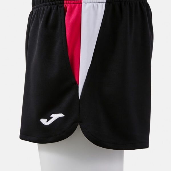 Pantaloni scurti tenis dama Joma Terra, Negru / Fuxia - imagine 5