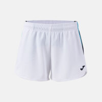 Pantaloni scurti tenis dama Joma Terra, Alb / Turcoaz Fluo