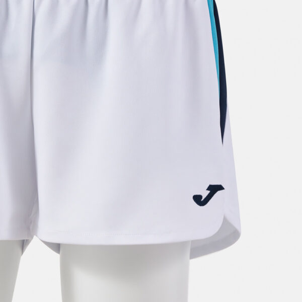 Pantaloni scurti tenis dama Joma Terra, Alb / Turcoaz Fluo - imagine 4