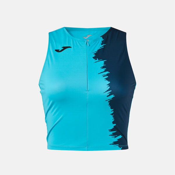 903123.013 Top alergare Joma Picasho, Turcoaz Fluo / Bleumarin - imagine 1