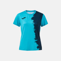Tricou sport dama Joma Picasho, Turcoaz Fluo / Bleumarin