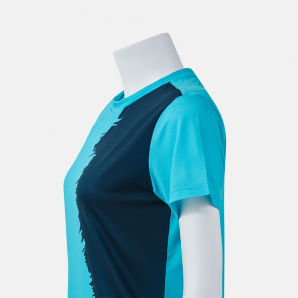 Tricou sport dama Joma Picasho, Turcoaz Fluo / Bleumarin - imagine 5