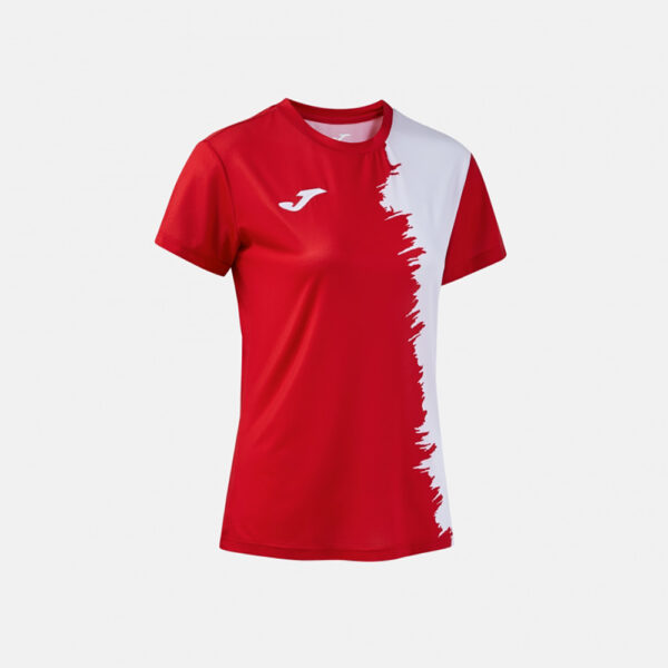 Tricou sport dama Joma Picasho, Rosu / Alb - imagine 2