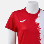 Tricou sport dama Joma Picasho, Rosu / Alb - imagine 4