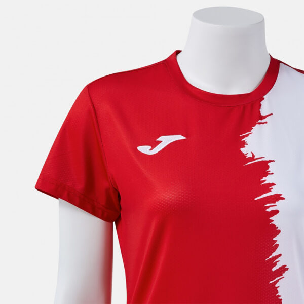 Tricou sport dama Joma Picasho, Rosu / Alb - imagine 4