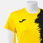 Tricou sport dama Joma Picasho, Galben / Negru - imagine 4
