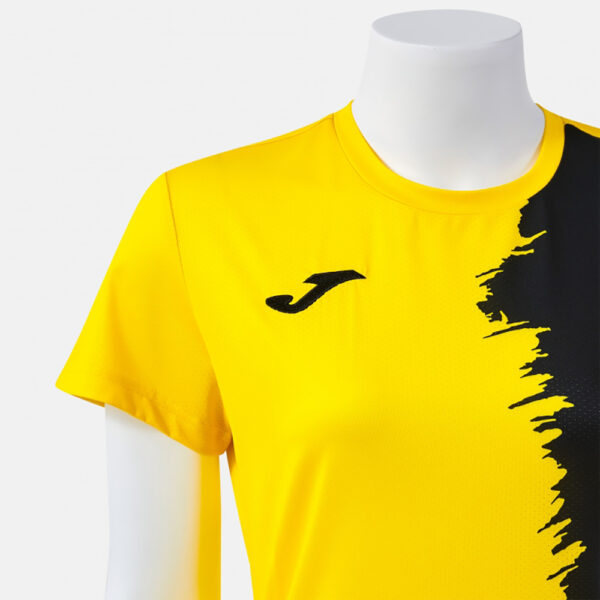 Tricou sport dama Joma Picasho, Galben / Negru - imagine 4
