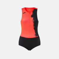Set echipament atletism dama Joma Picasho, Coral Fluo / Negru