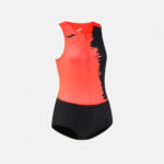 Set echipament atletism dama Joma Picasho, Coral Fluo / Negru - imagine 2
