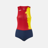 Set echipament atletism dama Joma Picasho, Rosu / Galben