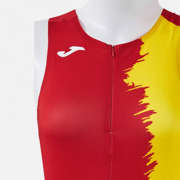 Set echipament atletism dama Joma Picasho, Rosu / Galben - imagine 4