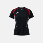 Tricou sport dama Joma Championship 20, Negru / Rosu