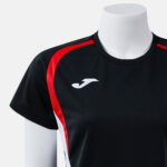 Tricou sport dama Joma Championship 20, Negru / Rosu - imagine 4