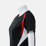 Tricou sport dama Joma Championship 20, Negru / Rosu - imagine 5