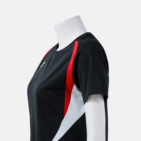 Tricou sport dama Joma Championship 20, Negru / Rosu - imagine 5