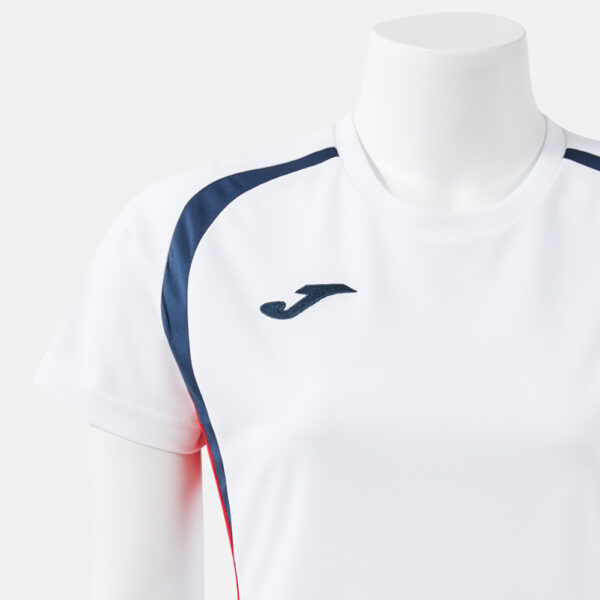 Tricou sport dama Joma Championship 20, Alb / Rosu - imagine 4