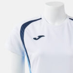 Tricou sport dama Joma Championship 20, Alb / Albastru sky - imagine 4