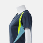 Tricou sport dama Joma Championship 20, Bleumarin / Galben Fluo - imagine 5