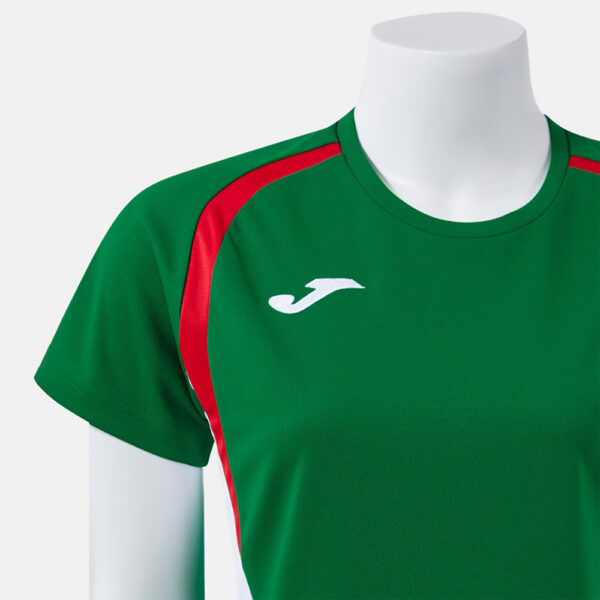 Tricou sport dama Joma Championship 20, Verde / Rosu - imagine 4