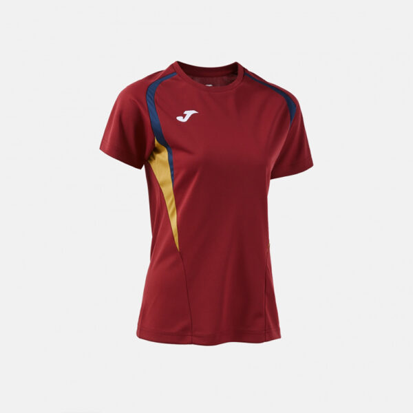 Tricou sport dama Joma Championship 20, Rosu inchis / Bleumarin - imagine 2