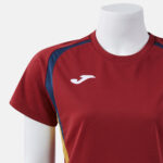 Tricou sport dama Joma Championship 20, Rosu inchis / Bleumarin - imagine 4