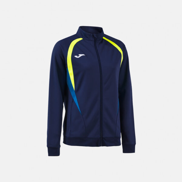 Bluza trening dama Joma Championship 20, Bleumarin / Galben Fluo - imagine 2