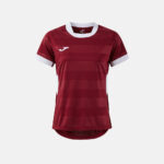 Tricou sport dama Joma Toletum VII, Visiniu / Alb