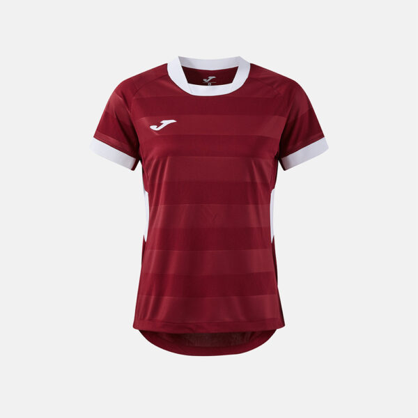 Tricou sport dama Joma Toletum VII, Visiniu / Alb - imagine 1