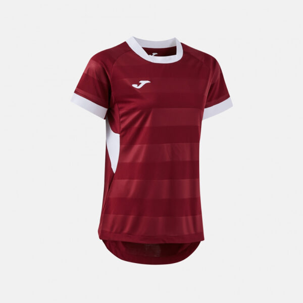 Tricou sport dama Joma Toletum VII, Visiniu / Alb - imagine 2