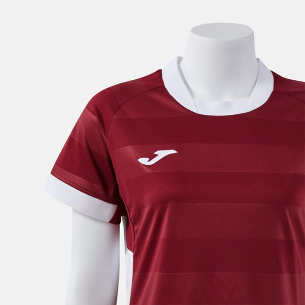 Tricou sport dama Joma Toletum VII, Visiniu / Alb - imagine 4