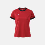 Tricou sport dama Joma Heroic, Rosu / Negru