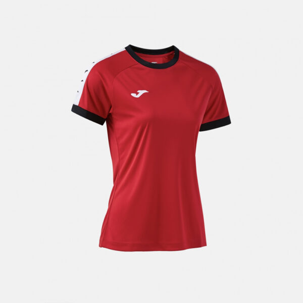 Tricou sport dama Joma Heroic, Rosu / Negru - imagine 2