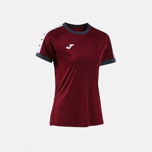 Tricou sport dama Joma Heroic, Visiniu / Gri inchis - imagine 2