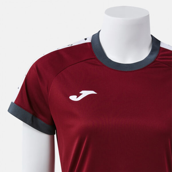 Tricou sport dama Joma Heroic, Visiniu / Gri inchis - imagine 4