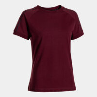 Tricou bumbac dama Joma Heroic, Visiniu / Negru