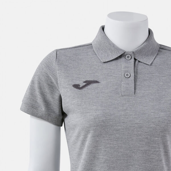Tricou polo bumbac dama Joma Bali III, Gri deschis - imagine 4