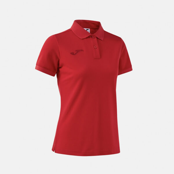 Tricou polo bumbac dama Joma Bali III, Rosu - imagine 2