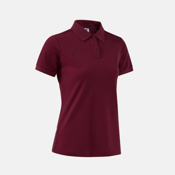 Tricou polo bumbac dama Joma Bali III, Visiniu - imagine 2