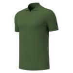 Tricou polo bumbac Macron Radiant, Verde militar - imagine 3