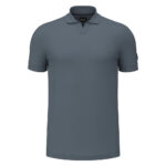 Tricou polo bumbac Macron Radiant, Gri inchis