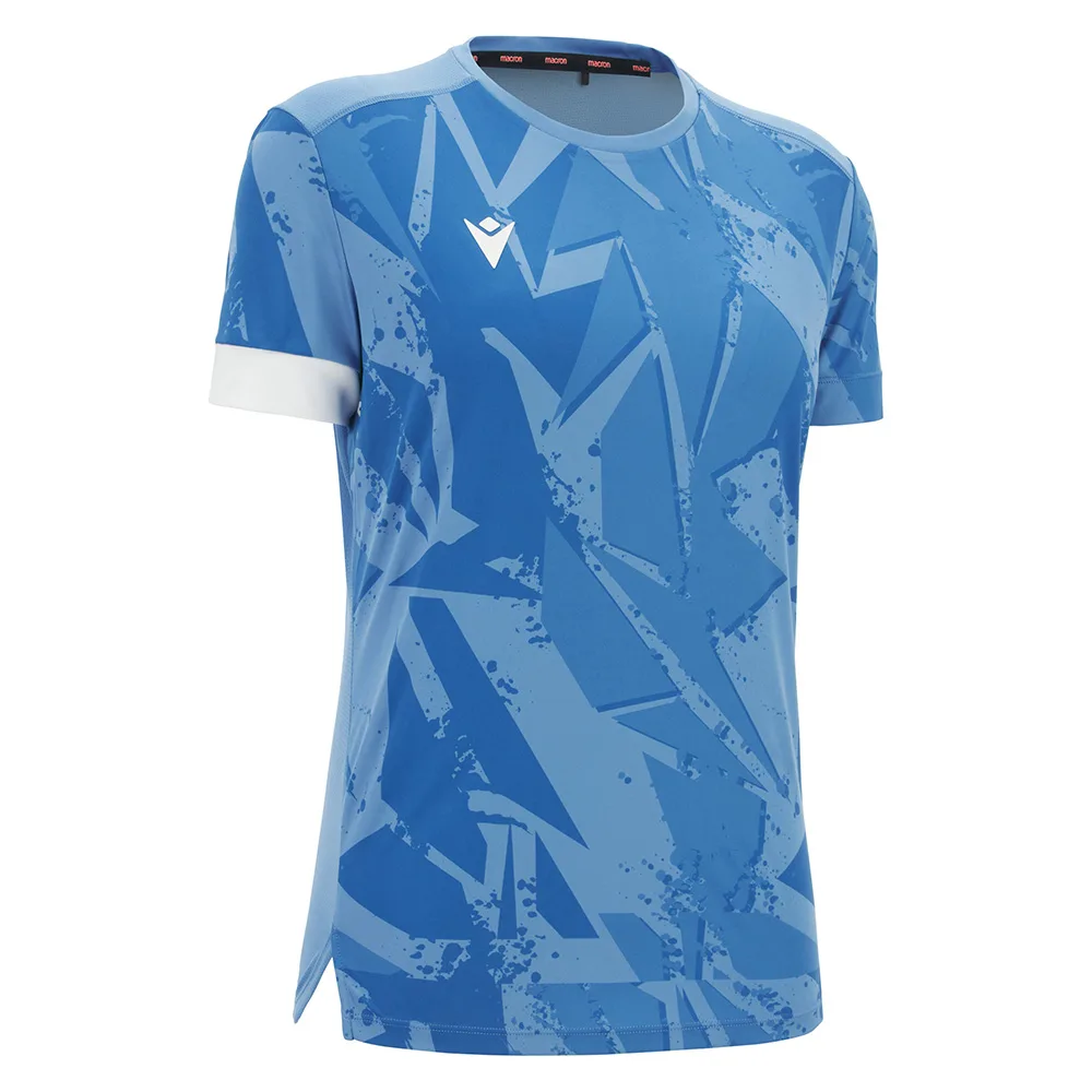 Tricou tenis dama Macron Domizia II, Albastru sky / Alb - imagine 1