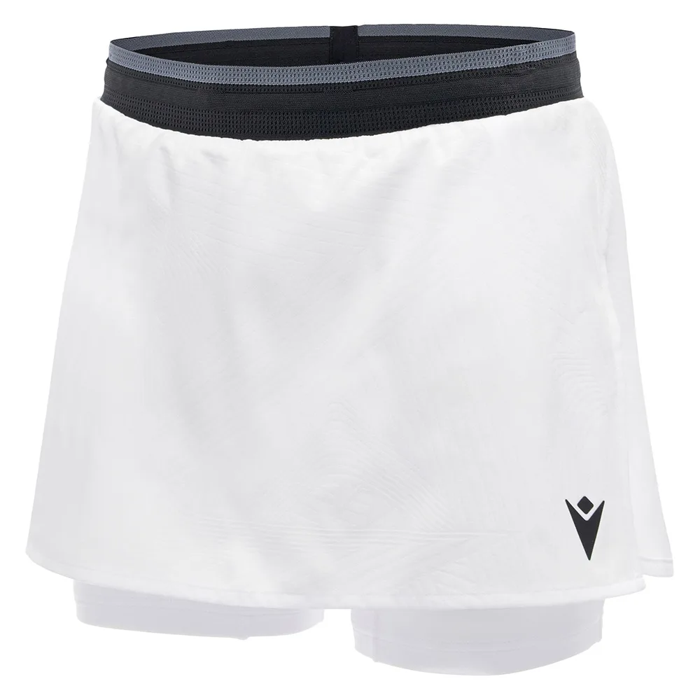 Fusta tenis Macron Cecilia II, Alb - imagine 1