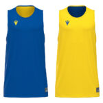 Tricou baschet Macron X500, Albastru Royal / Galben - imagine 4