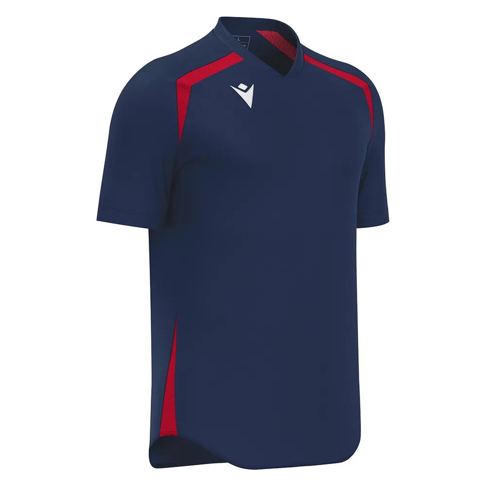 Tricou sport Macron Wyrm, Bleumarin / Rosu - imagine 1
