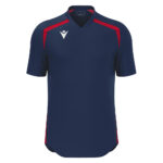 Tricou sport Macron Wyrm, Bleumarin / Rosu - imagine 2