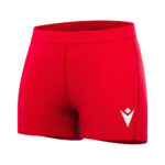 Pantaloni scurti sport dama Macron Flower, Rosu